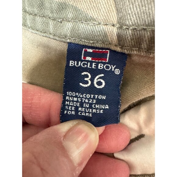 VTG Bugle Boy Mens Cargo Shorts 36 Camo Grunge Y2K Hunting Tactical Relaxed Fit - Picture 2 of 12